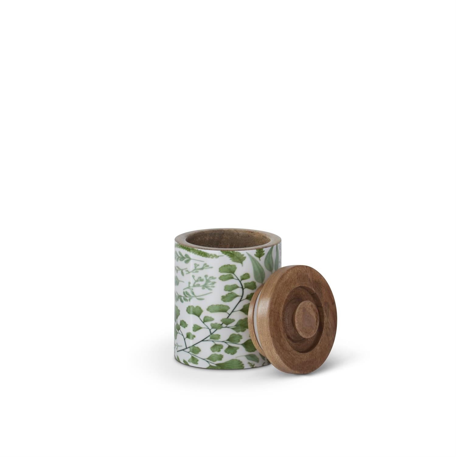 Fern Enameled Wood Containers