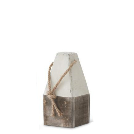 Gray & White Wooden Bouys