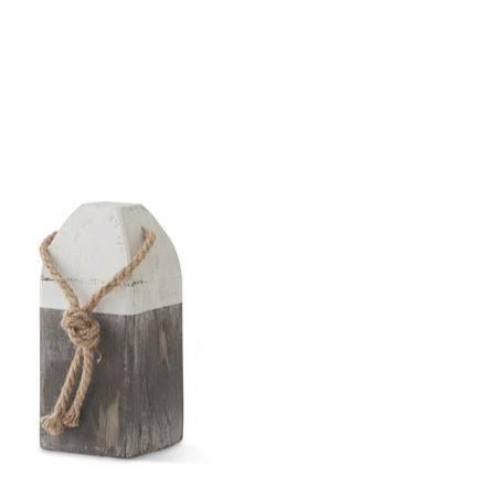 Gray & White Wooden Bouys