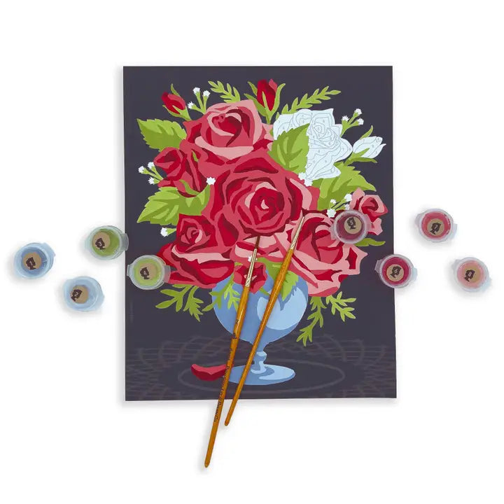 Roses in Vase Paint by Number Kit
