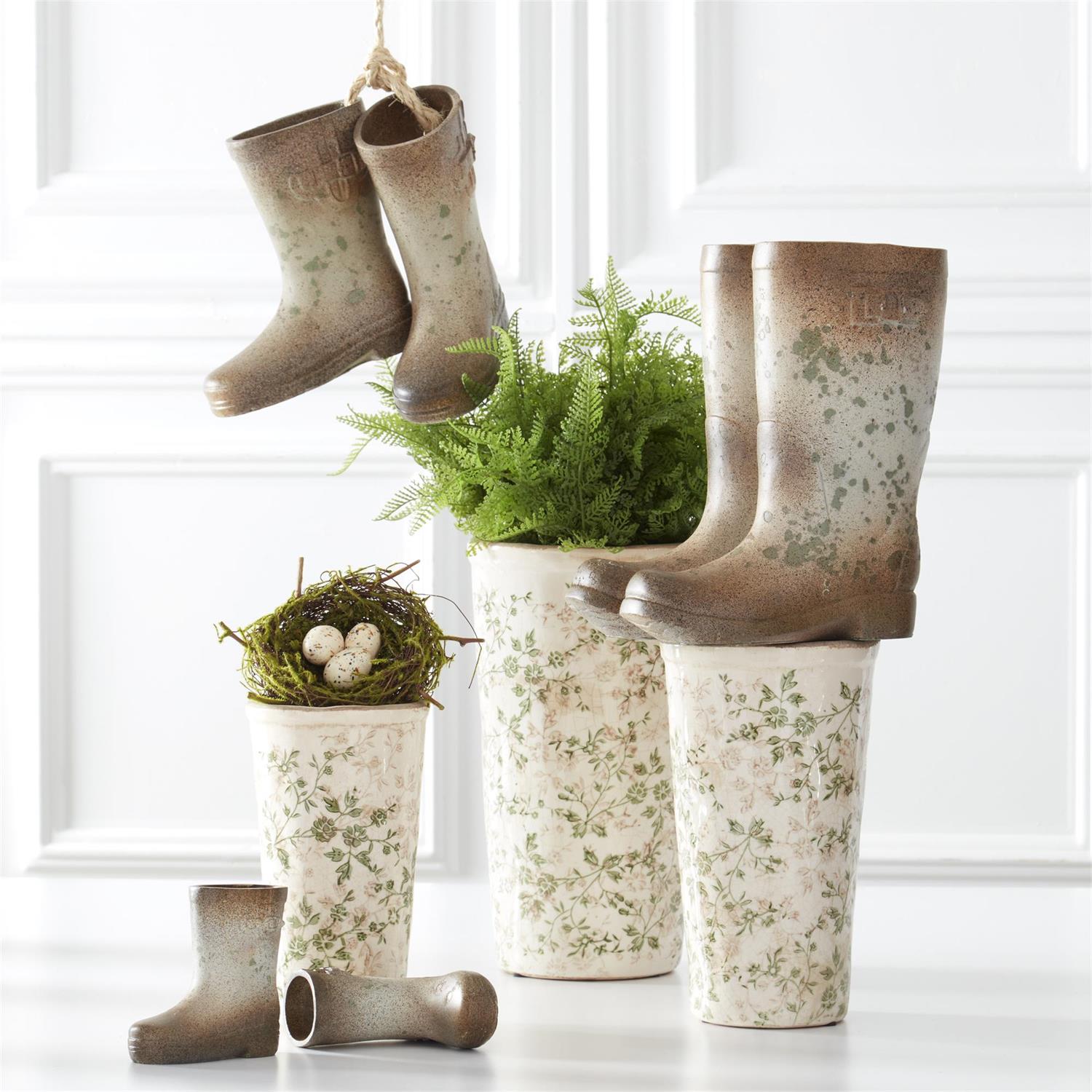 Distressed Tan Rainboot