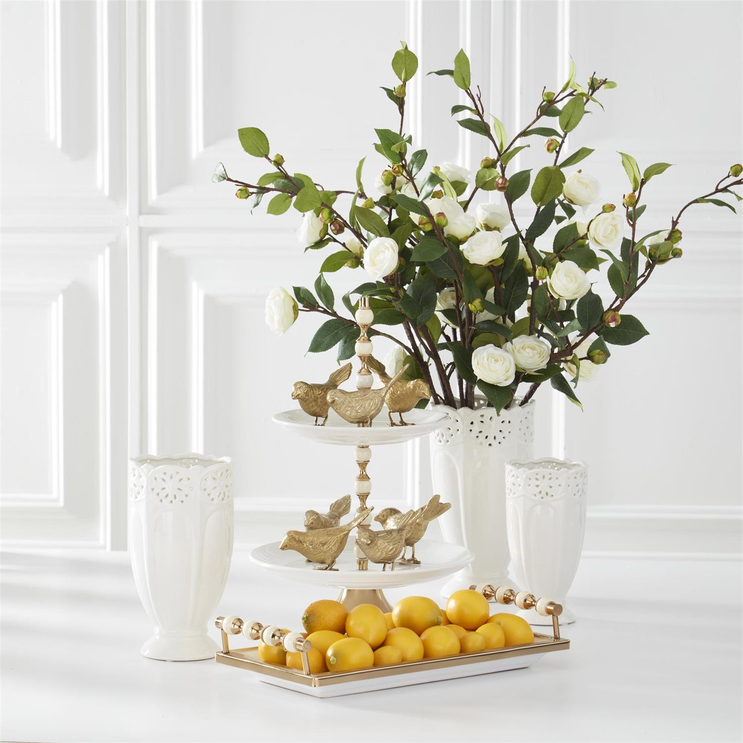 White Camellia Stem