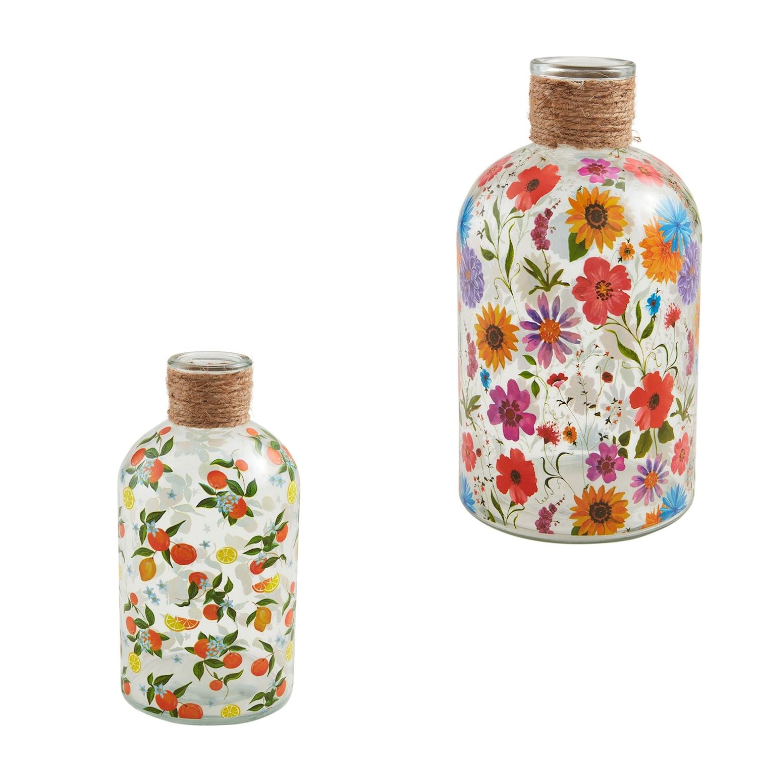 Patterned Glass Vase