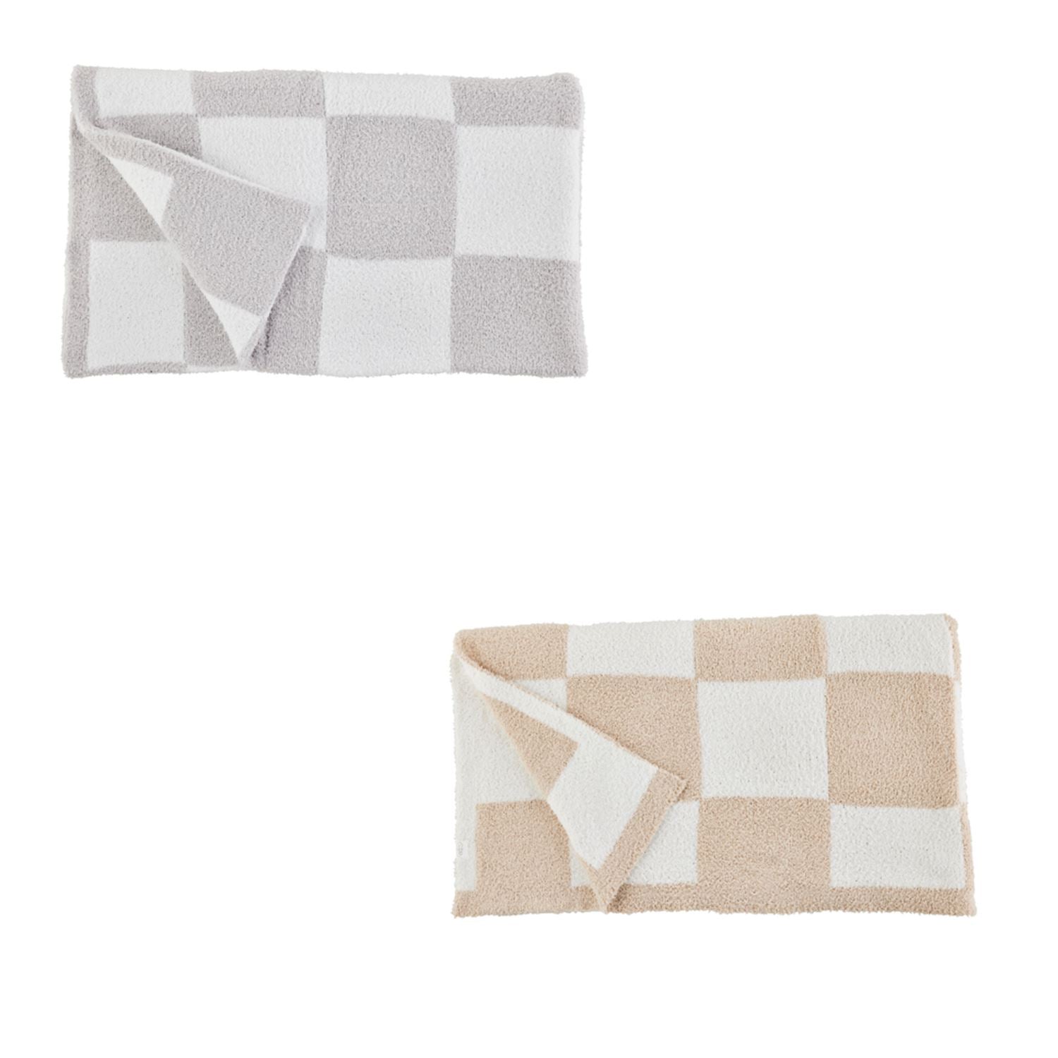 Chenille Checkered Blanket