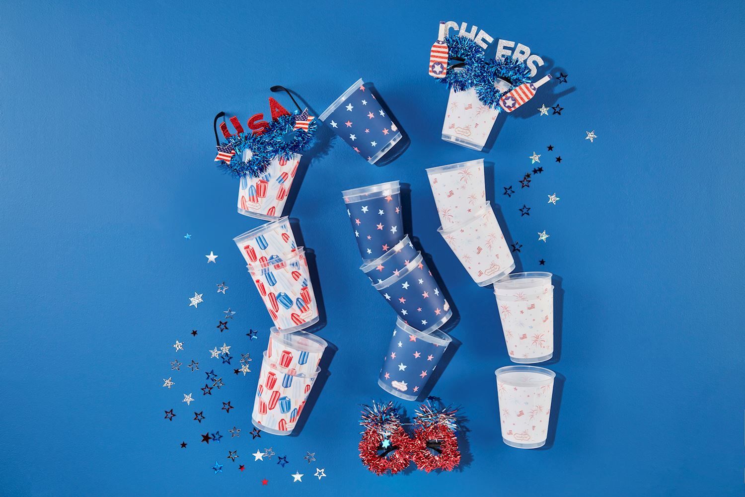 4th of July Party Cup & Glasses Set