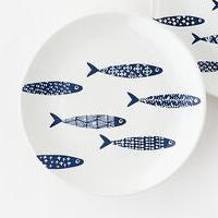 School Of Fish Porcelain Plate