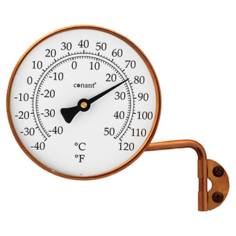 Copper Finish Vermont Dial Thermometer