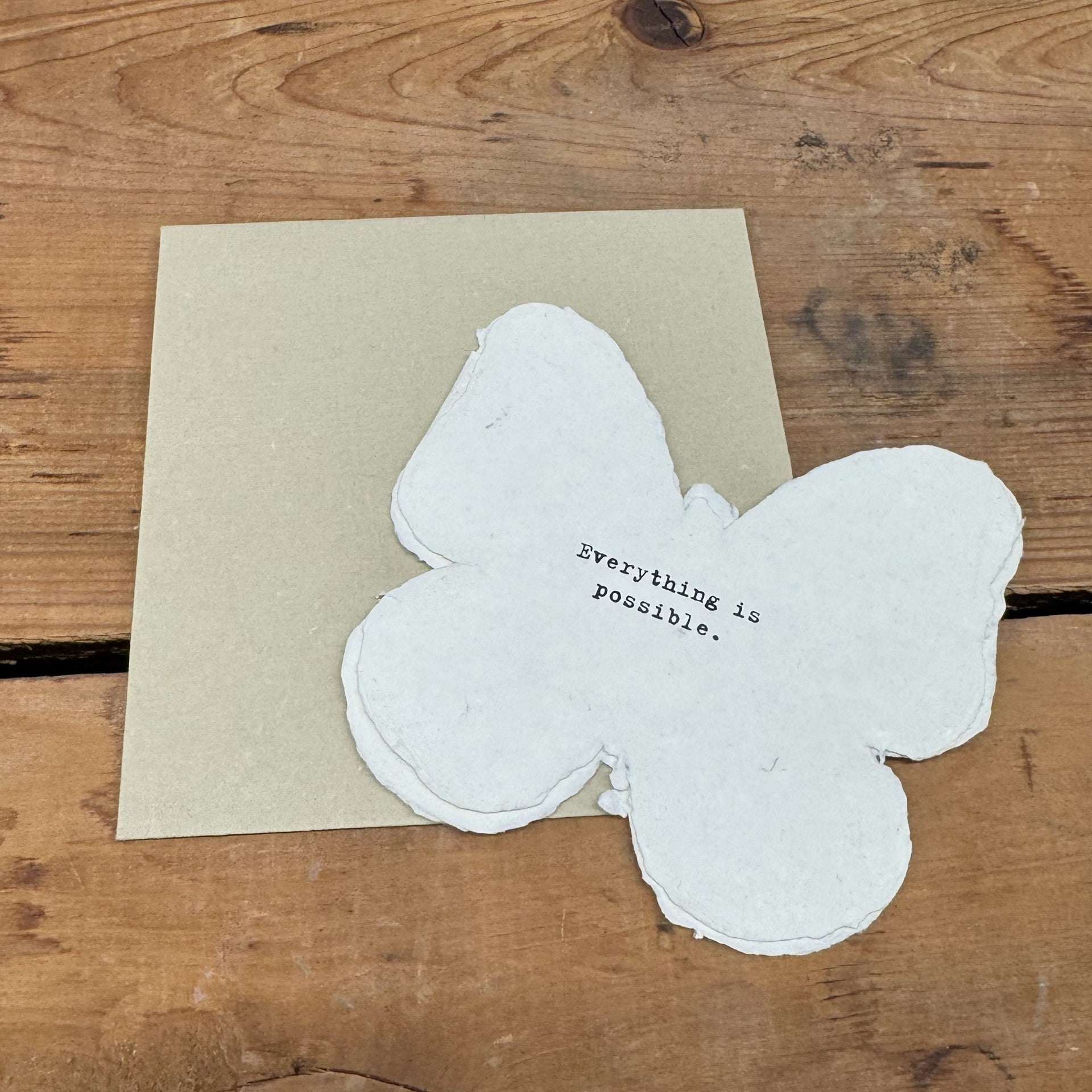 Butterfly Shaped Card