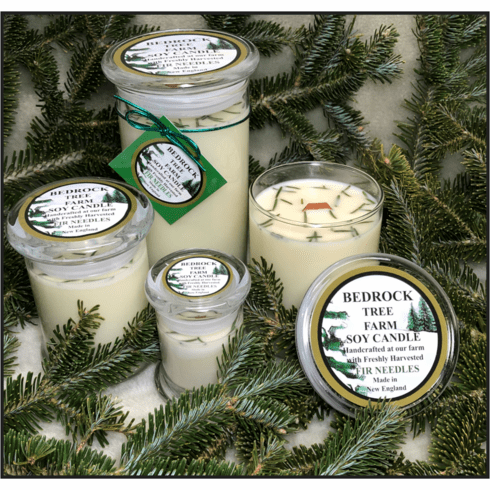 All Natural Fir Needle Candle in Libbey Jar