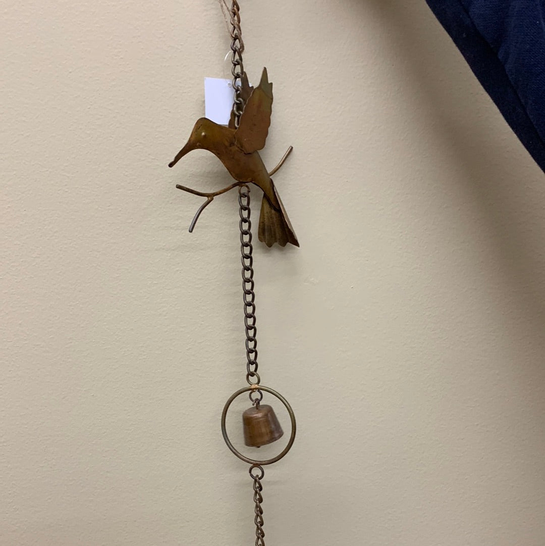 Hummingbirds and Bells Rain Chain